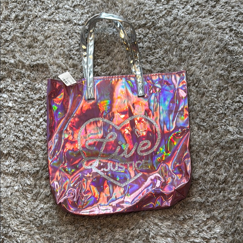 Justice Pink Artistic Tote Bag